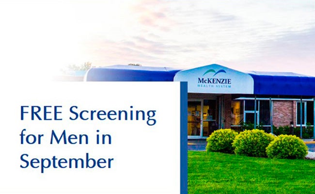 Free Screening for Men in September